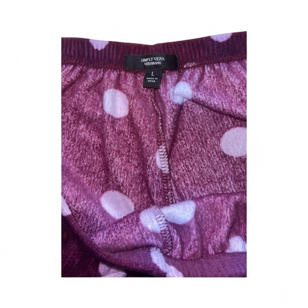 Vera Wang soft, plush WOMENS size L Jammie set. Cozy, lounge pajamas! - Picture 4 of 7